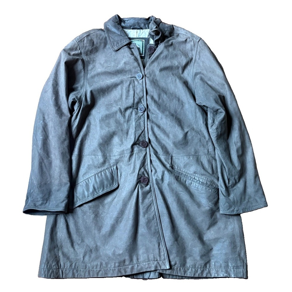 Lindbergh Overshirt Jacket Mens XL Brown Button Vintage Utility Cotton Coat